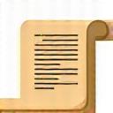 Icon eines Plans oder einer Landkarte, symbolisiert Planentwicklung.