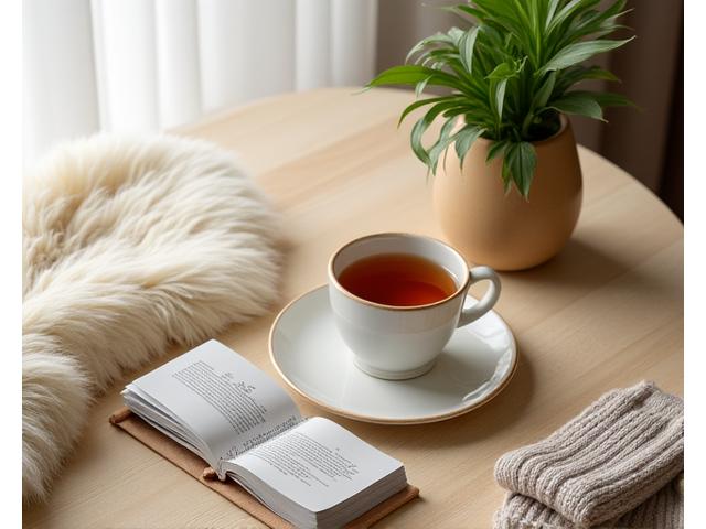 Wohnungsaccessoires und Hygge-Stimmung
