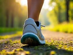 Laufschuhe in der Natur
