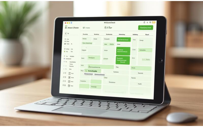 Interaktiver Online-Kalender mit farbkodierten Workshop-Verfügbarkeiten und ausgewählten, buchbaren Daten für Berlin.